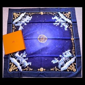 Authentic Hermès silk scarf